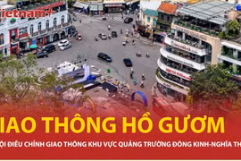 Hà Nội thí điểm điều chỉnh giao thông khu vực Quảng trường Đông Kinh-Nghĩa Thục