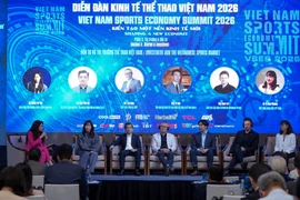 Diễn đàn Kinh tế Thể thao Việt Nam 2026 là 'nhịp cầu' để các chuyên gia chia sẻ những kinh nghiệm, chiến lược xây dựng và phát triển nền kinh tế thể thao Việt Nam. (Ảnh: Vietnam+)