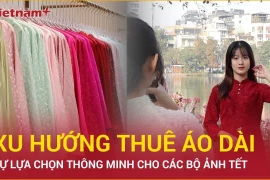 Xu hướng thuê áo dài: Sự lựa chọn thông minh cho những bức ảnh Tết 