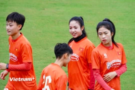 Đội tuyển Nữ Việt Nam hội quân, chuẩn bị cho chiến dịch SEA Games 33. (Ảnh: Việt Anh/Vietnam+)