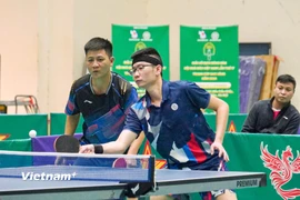 Giải vô địch Bóng bàn quốc gia Báo Nhân Dân lần thứ 43 tranh Cúp PetroVietnam - PVCFC năm 2025 sẽ diễn ra từ ngày 19/5 đến 26/5/2025, tại Cung Thể thao Tiên Sơn, thành phố Đà Nẵng. (Ảnh: Việt Anh/Vietnam+)