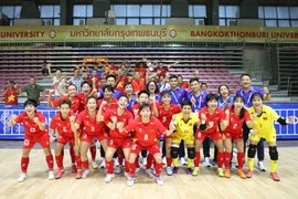 Đội tuyển Futsal Nữ Việt Nam lần đầu giành huy chương Vàng tại SEA Games. (Ảnh: VFF)