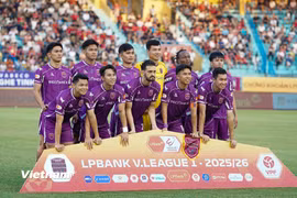 Cú 'trượt dài' ở giai đoạn cuối mùa với chuỗi 9 trận toàn hòa và thua khiến Becamex Thành phố Hồ Chí Minh đối diện với nguy cơ xuống hạng. (Ảnh: Việt Anh/Vietnam+)