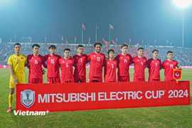 Sân Việt Trì sẽ là điểm tựa đưa Đội tuyển Việt Nam vào chung kết AFF Cup 2024? (Ảnh: Việt Anh/Vietnam+)