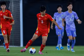 U17 Việt Nam nhận thất bại đậm 1-4 trước U17 Hàn Quốc. (Ảnh: afc)