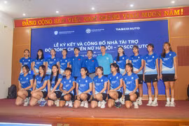 Với sự đồng hành của nhà tài trợ, Đội Bóng chuyền Nữ Hà Nội tự tin hướng đến những mục tiêu quan trọng trong năm 2026. (Ảnh: vietcontent)