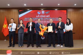 Công ty Trách nhiệm hữu hạn URC Việt Nam trở thành Nhà tài trợ chính của Vòng chung kết Giải Bóng đá Vô địch U17 Quốc gia – Cúp Rồng Đỏ 2026. (Ảnh: VFF)