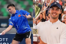 Cựu sao tennis số 1 Việt Nam Lý Hoàng Nam (trái) sẽ có cơ hội so tài cùng GOAT Ben Johns (phải) ở Giải Pickleball Quốc tế tổ chức tại Đà Nẵng. (Ảnh: FBNV)