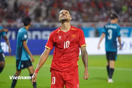 Đội tuyển Việt Nam để đối thủ Singapore cầm hòa với tỷ số 0-0 ở vòng bảng ASEAN Cup 2026. (Ảnh: Việt Anh/Vietnam+)