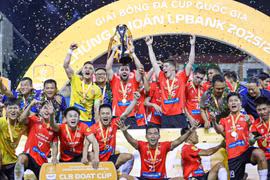 Câu lạc bộ Công an Thành phố Hồ Chí Minh vô địch Cúp Quốc gia Việt Nam 2025/26. (Ảnh: catphcmfc)