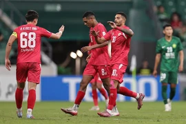 Có lợi thế dẫn trước nhưng Công an Hà Nội phải "vất vả" mới có thể giành được 1 điểm trước đại diện Trung Quốc là Beijing FC.(Ảnh: AFC)