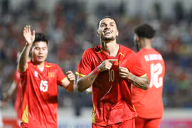 Hoàng Hên (số 10) sẽ có màn ra mắt ASEAN Cup 2026 ở trận gặp Timor Leste. (Ảnh: VFF)