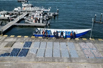 Từ đầu năm đến nay, Hải quân Colombia đã thu giữ khoảng 30 tấn cocaine. (Nguồn: cgfm)