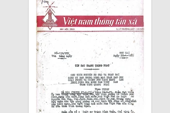 Tin chiến thắng miền Nam ngày 28/4/1975 qua bản tin của Thông tấn xã Việt Nam
