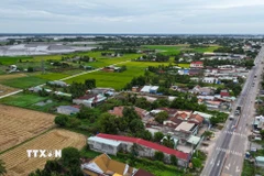 Cao tốc Thành phố Hồ Chí Minh-Mộc Bài sẽ kết nối vào Quốc lộ 22 thuộc tỉnh Tây Ninh. (Ảnh: Giang Phương/TTXVN)