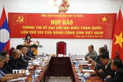 Quang cảnh buổi họp báo. (Nguồn: TTXVN phát)