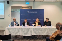 Các diễn giả tại hội thảo. (Ảnh: Việt Dũng/Vietnam+)