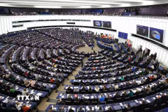 Quang cảnh phiên họp Nghị viện châu Âu tại Strasbourg, Pháp. (Ảnh: THX/TTXVN)