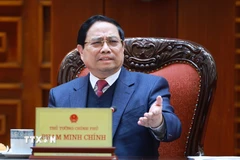 Thủ tướng Phạm Minh Chính chủ trì cuộc họp. (Ảnh: Dương Giang/TTXVN)