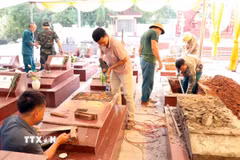 Tỉnh Thái Nguyên phấn đấu tới ngày 30/11/2026 hoàn thành việc lấy mẫu hài cốt liệt sỹ chưa xác định được danh tính. (Ảnh: Trần Trang/TTXVN)