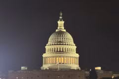 Trụ sở Quốc hội Mỹ (Điện Capitol) tại thủ đô Washington D.C. (Ảnh: Đoàn Hùng/TTXVN)