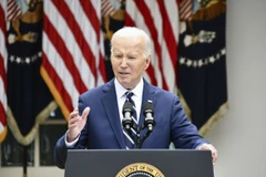 Tổng thống Mỹ Joe Biden phát biểu tại Nhà Trắng. (Ảnh: THX/TTXVN)