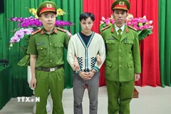 Đối tượng Trần Văn Quốc bị bắt giữ trong trường hợp khẩn cấp sau khi dùng ôtô lao vào đám đông. (Nguồn: TTXVN phát)