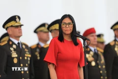 Tổng thống lâm thời Venezuela Delcy Rodriguez. (Nguồn: THX/TTXVN)