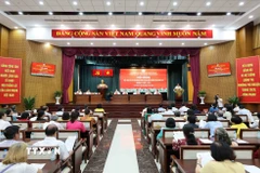 Quang cảnh Hội nghị tiếp xúc cử tri phương Phú Nhuận với người ứng cử đại biểu Quốc hội khóa XVI tại phường Phú Nhuận. (Ảnh: Xuân Khu/TTXVN)