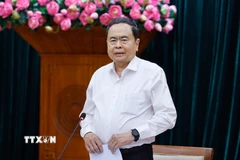 Chủ tịch Quốc hội Trần Thanh Mẫn phát biểu. (Ảnh: Doãn Tấn/TTXVN)