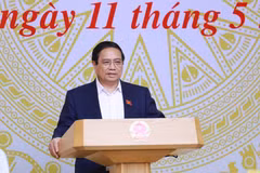 Thủ tướng Phạm Minh Chính phát biểu chỉ đạo. (Ảnh: Dương Giang/TTXVN)