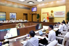 Chủ tịch Quốc hội Trần Thanh Mẫn phát biểu. (Ảnh: Doãn Tấn/TTXVN)