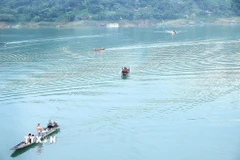 Khu vực lòng hồ sông Đà. (Ảnh: Thanh Hải/TTXVN)