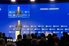 Tổng Thư ký OCDE Mathias Cormann. (Ảnh: Nguyễn Thu Hà/TTXVN)