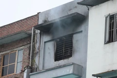 Hiện trường vụ việc. (Ảnh: Tuấn Anh/TTXVN)