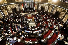 Toàn cảnh một phiên họp Quốc hội Syria ở thủ đô Damascus. (Nguồn: SANA/TTXVN)