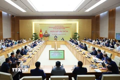 Phiên họp lần thứ ba của Ban Chỉ đạo phát triển kinh tế tư nhân. (Ảnh: Dương Giang/TTXVN)