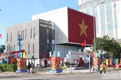 Biển tên Ủy ban Nhân dân đặc khu Hoàng Sa đặt tại Nhà trưng bày Hoàng Sa (phường Sơn Trà). (Nguồn: Báo Nhân dân)