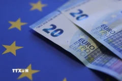 Đồng euro tại Brussels, Bỉ. (Nguồn: THX/TTXVN)