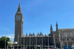 Đồng hồ Big Ben, một trong những công trình mang tính biểu tượng nhất ở thủ đô London, Vương quốc Anh. (Ảnh: Minh Hợp/TTXVN)