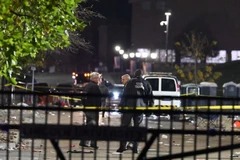 Cảnh sát phong tỏa hiện trường vụ nổ súng. (Nguồn: Getty Images)