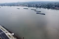 Hai khu đô thị thông minh sẽ được xây dựng ven sông Đồng Nai. (Ảnh: Công Phong/TTXVN)