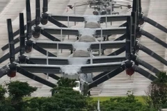 Một căn cứ không quân của Mỹ ở Okinawa, Nhật Bản. (Ảnh: Kyodo/TTXVN)