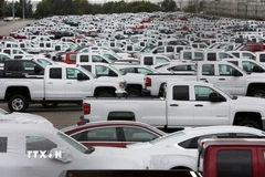 Xe ôtô mới sản xuất tại nhà máy của GM ở Oshawa, bang Ontario, Canada. (Nguồn: Reuters/TTXVN)