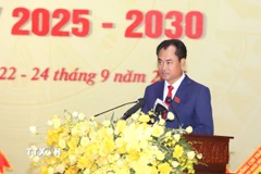 Ông Trịnh Việt Hùng giữ chức Bí thư Tỉnh ủy Lào Cai. (Ảnh: Vũ Hoàng Giang/TTXVN)