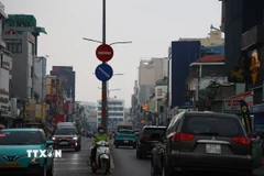 Ô nhiễm không khí ở Thành phố Hồ Chí Minh. (Ảnh: Hồng Đạt/TTXVN)