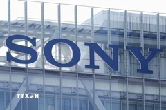 Biểu tượng Sony tại trụ sở ở Tokyo, Nhật Bản. Ảnh: Kyodo/TTXVN