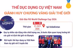 Thể dục dụng cụ Việt Nam giành huy chương Vàng giải thế giới