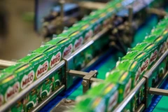 Dây chuyền sản xuất sữa MILO. (Nguồn: Vietnam+)