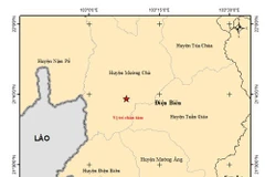Khu vực huyện Mường Chà, tỉnh Điện Biên liên tiếp xảy ra động đất. (Nguồn: Trung tâm Báo tin động đất và cảnh báo sóng thần)